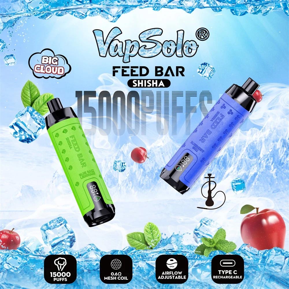 Vapsolo FEED BAR  shisha 15000 PUFF Disposable Vape In Sales